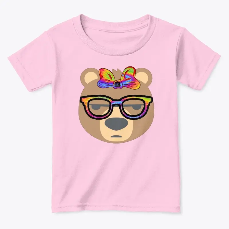 Tie dye beary bow